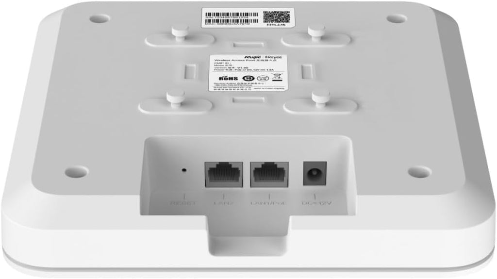 Ruijie Reyee 1775Mbps Wi-Fi 6 Dual Band Ceiling Access Point, White