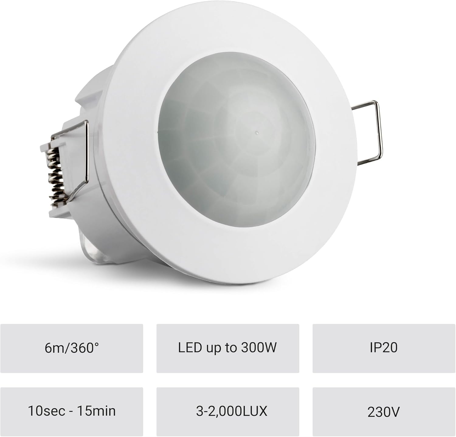 Indoor Motion Detector, Flush-Mounted Ceiling Mounting