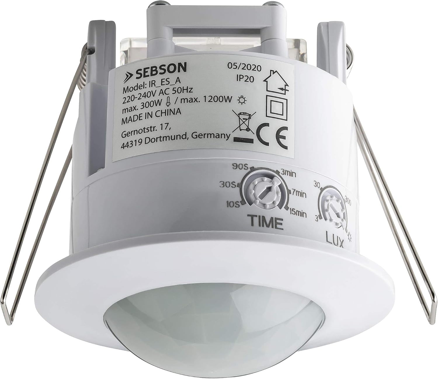 Indoor Motion Detector, Flush-Mounted Ceiling Mounting